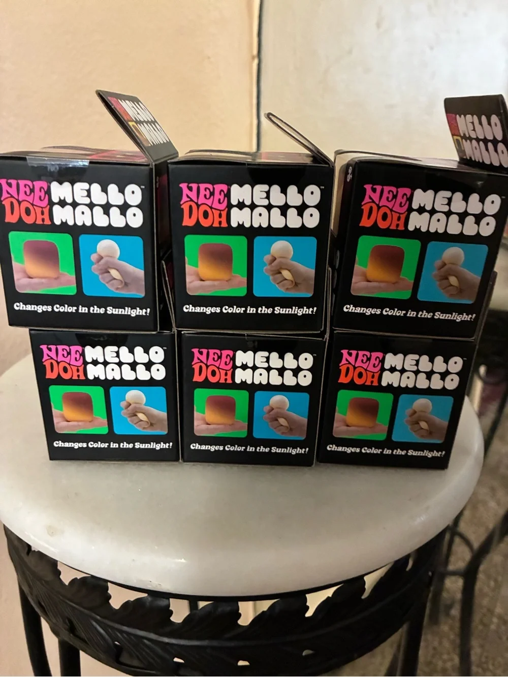 Needoh MelloMallo Color-Changing Marshmallow - Pink, Teal, Yellow (6 count)